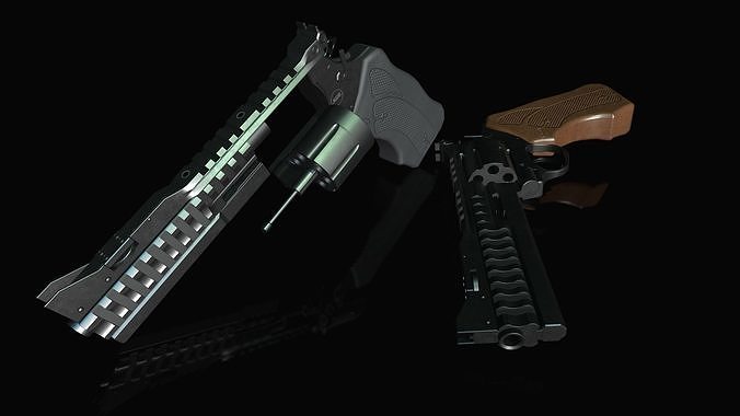 Korth national standard 357 Magnum Low-poly 3D model
