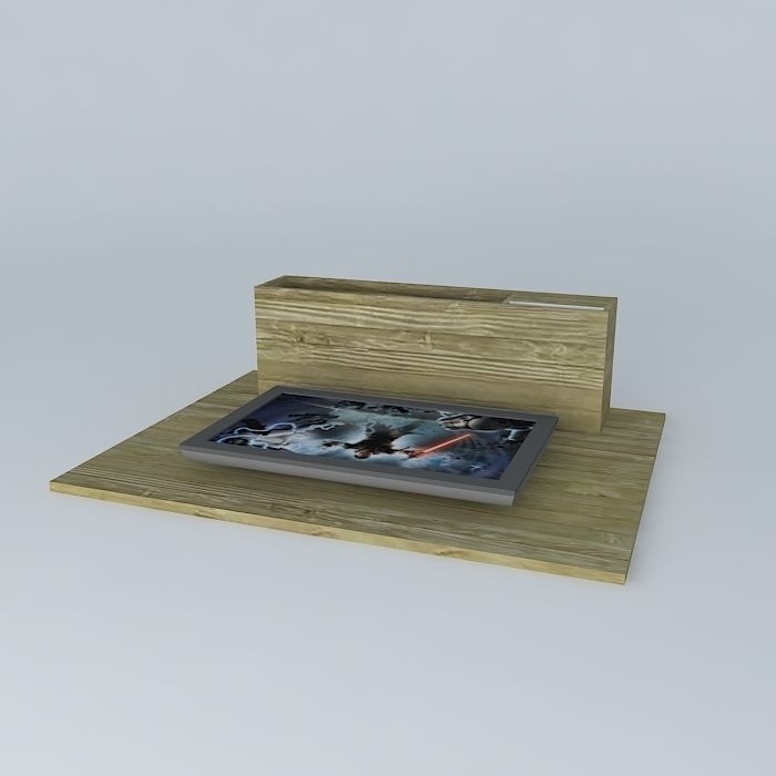 Panel TV Free 3D model_1