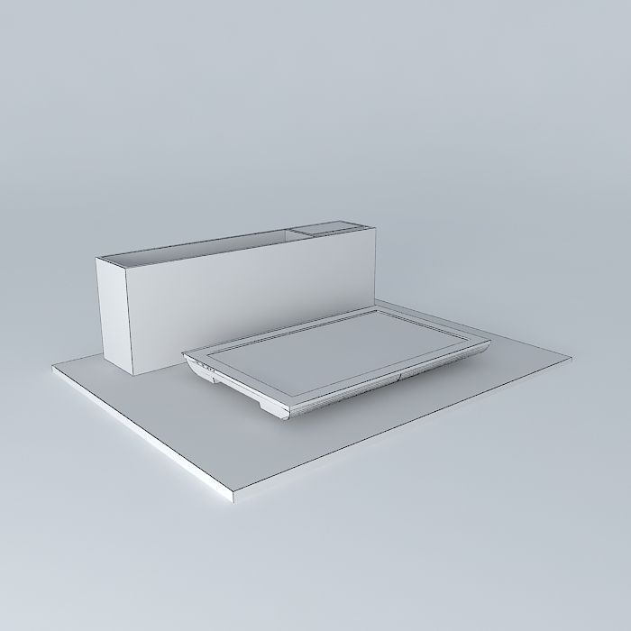 Panel TV Free 3D model_4