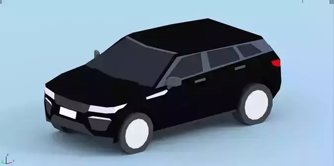 low poly car free