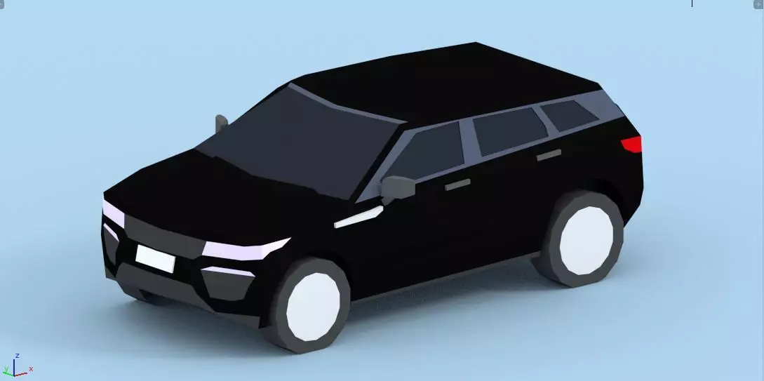 low poly car free Free low-poly 3D model