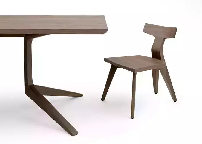 De la Espada Fin dining chair and 393F Table