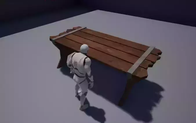 Medieval Table - Low poly