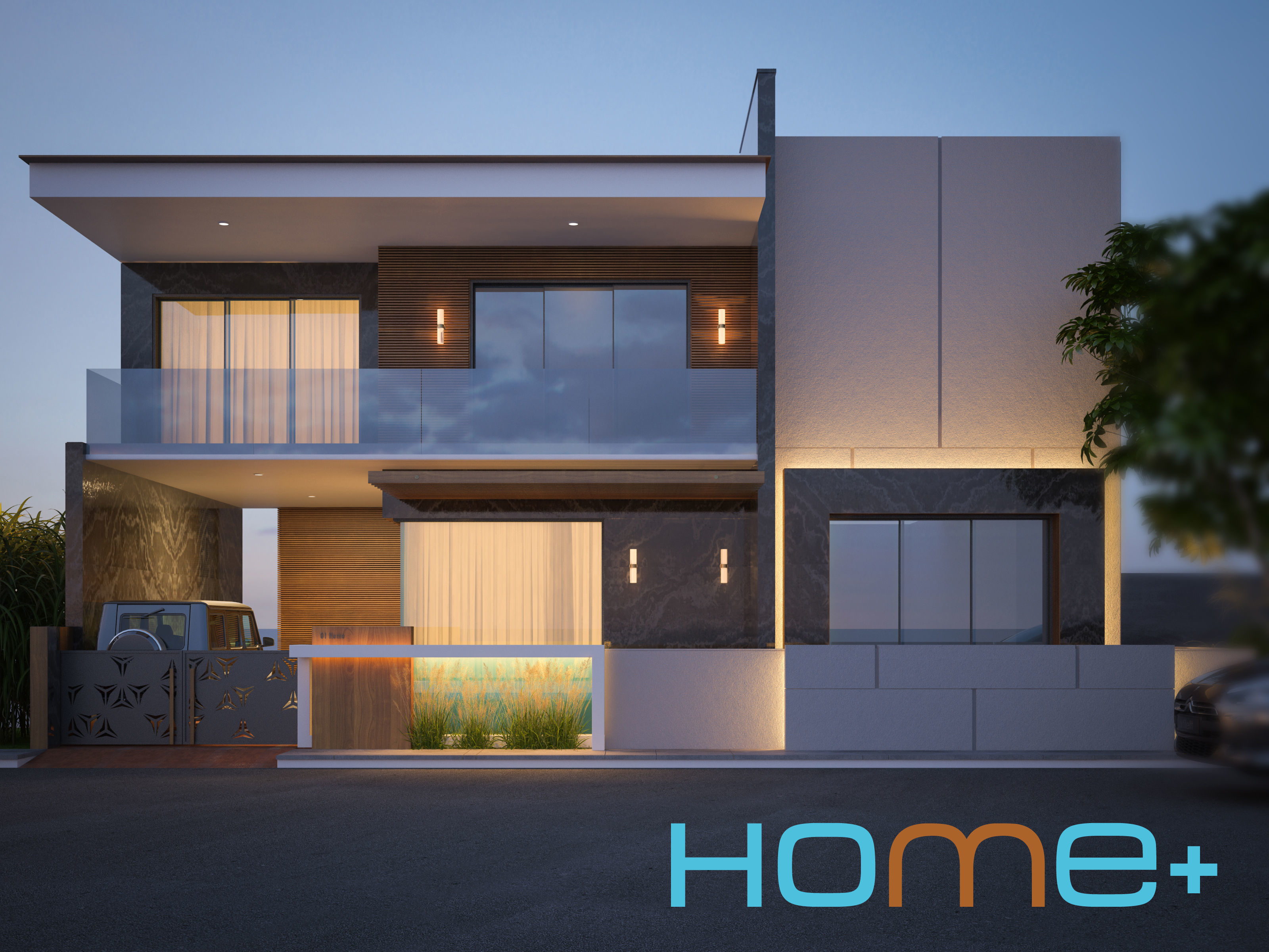 front facing home 3D model_2
