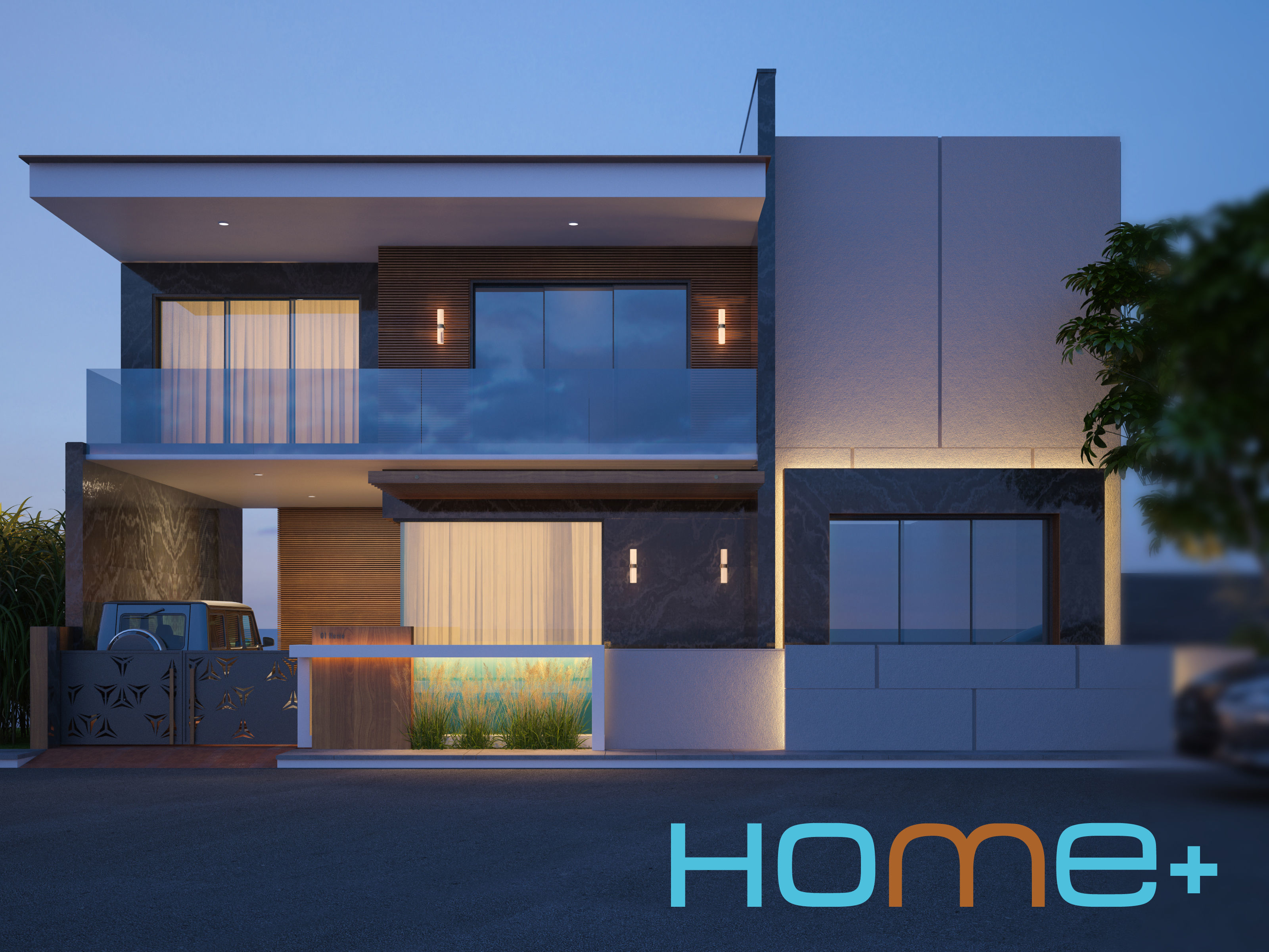 front facing home 3D model_3