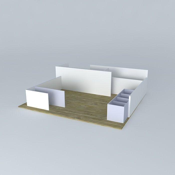 Panel TV Free 3D model_1