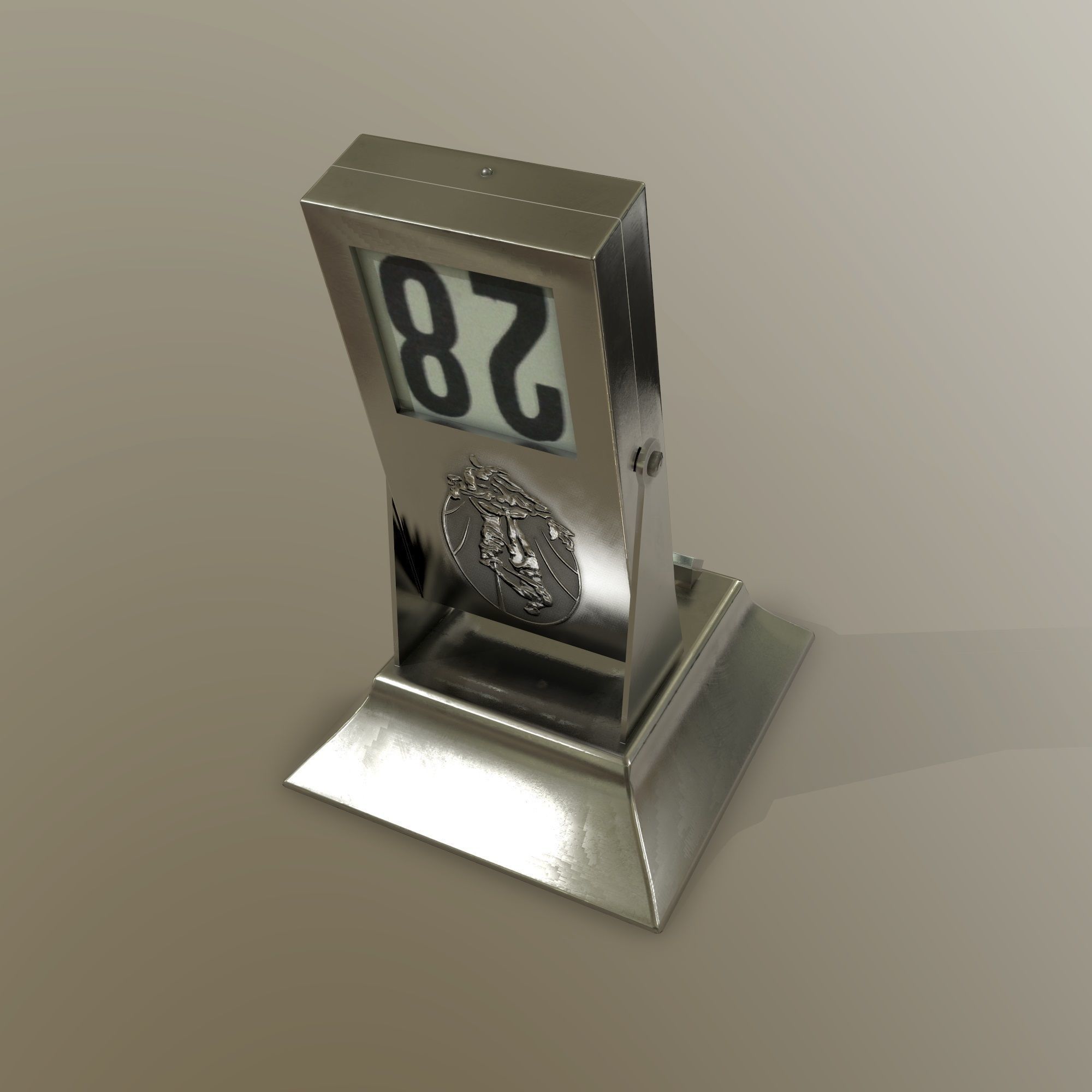 Desk Calendar  Low-poly 3D model_4