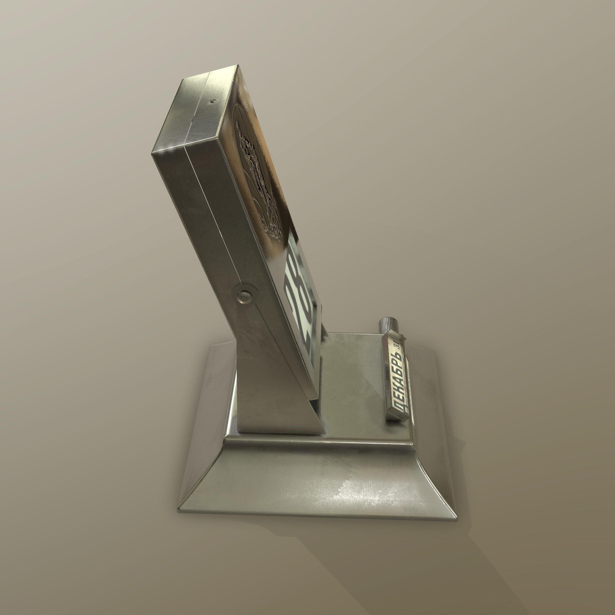 Desk Calendar  Low-poly 3D model_3