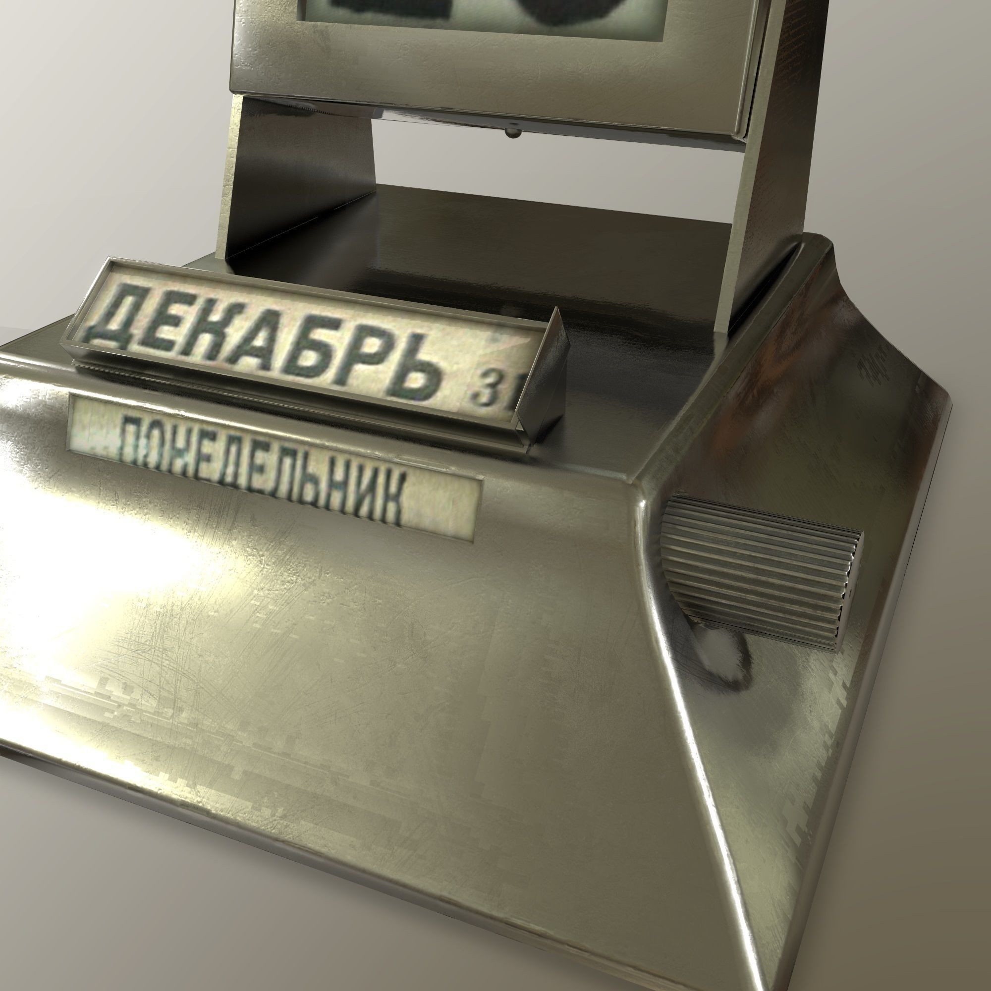 Desk Calendar  Low-poly 3D model_8