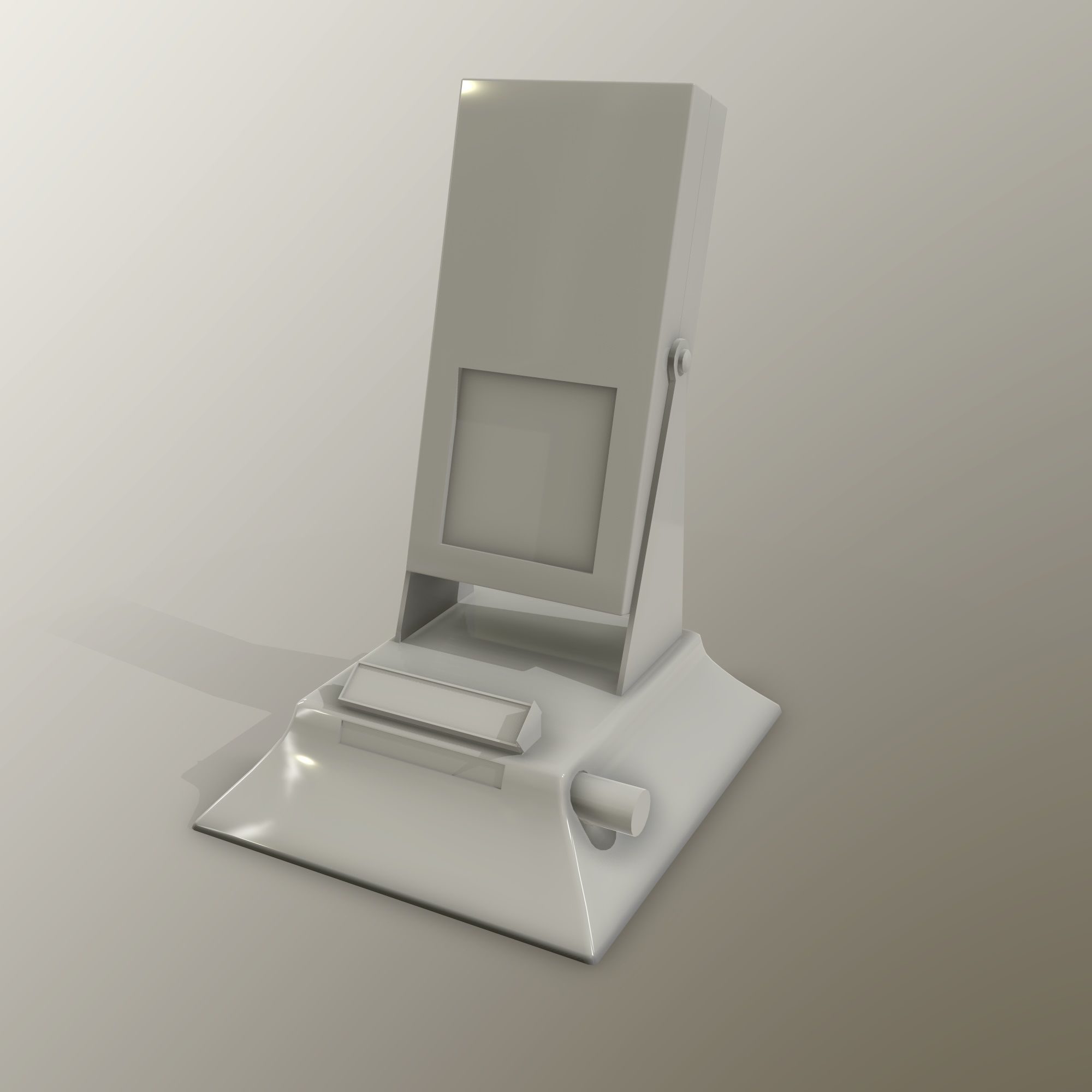 Desk Calendar  Low-poly 3D model_9