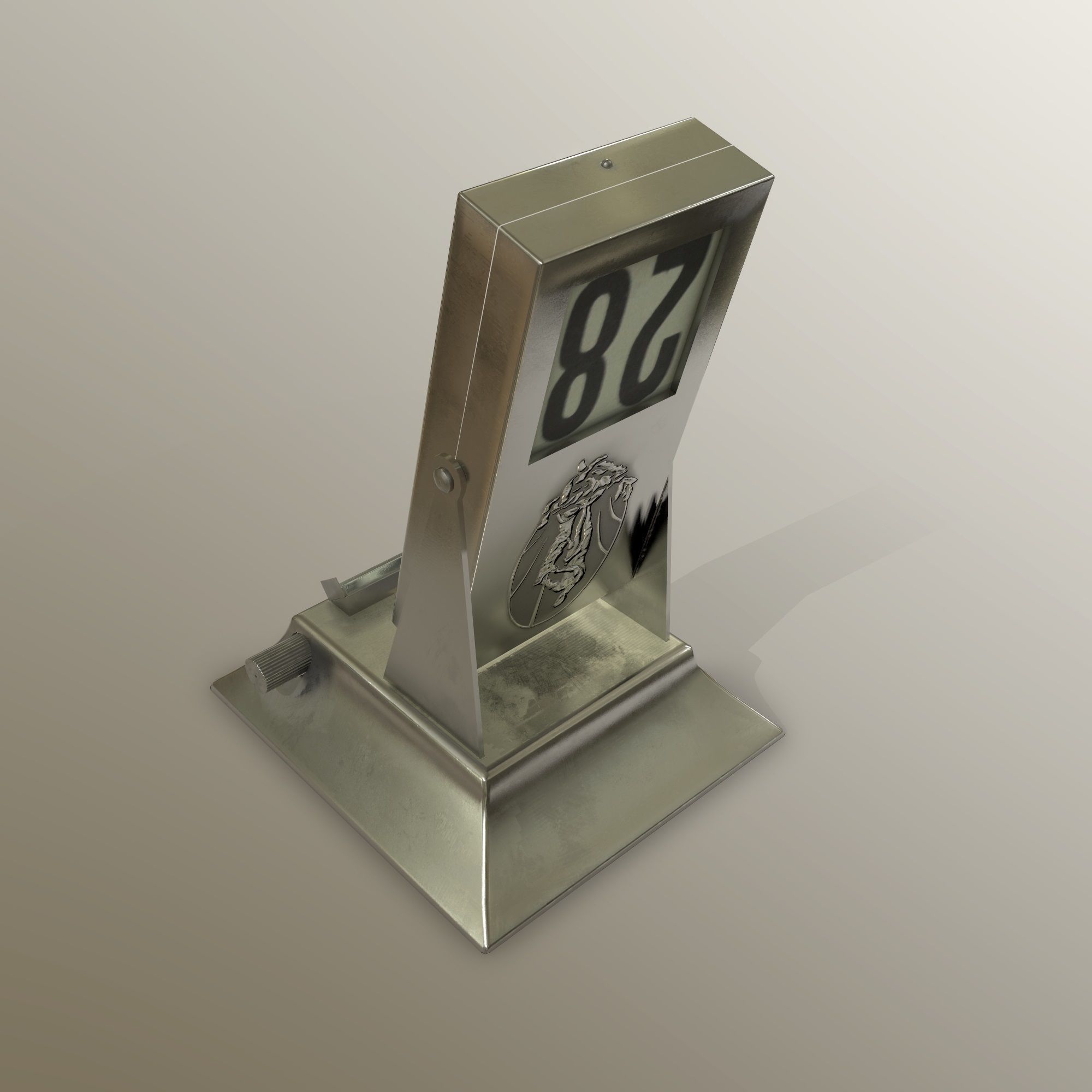 Desk Calendar  Low-poly 3D model_5