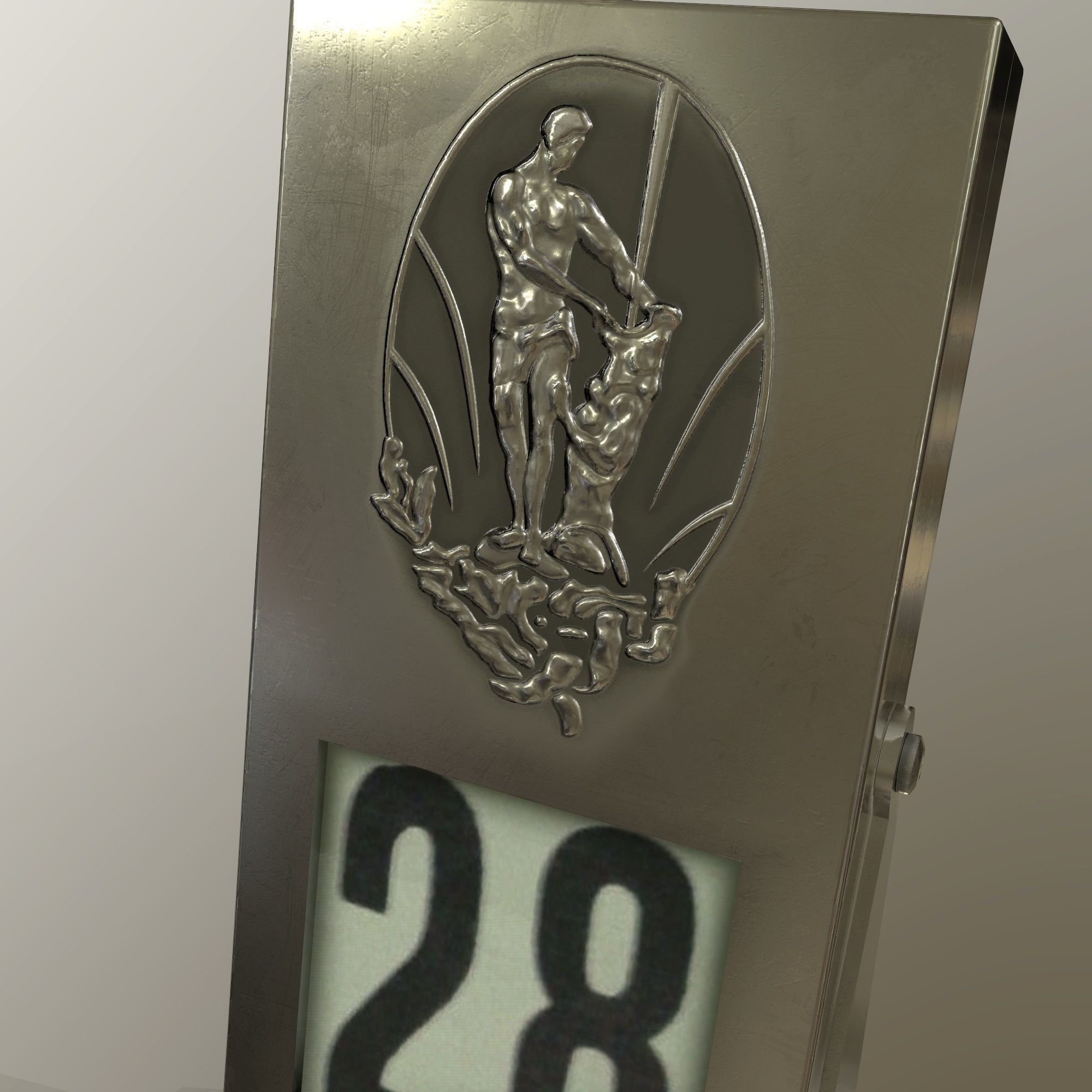 Desk Calendar  Low-poly 3D model_7