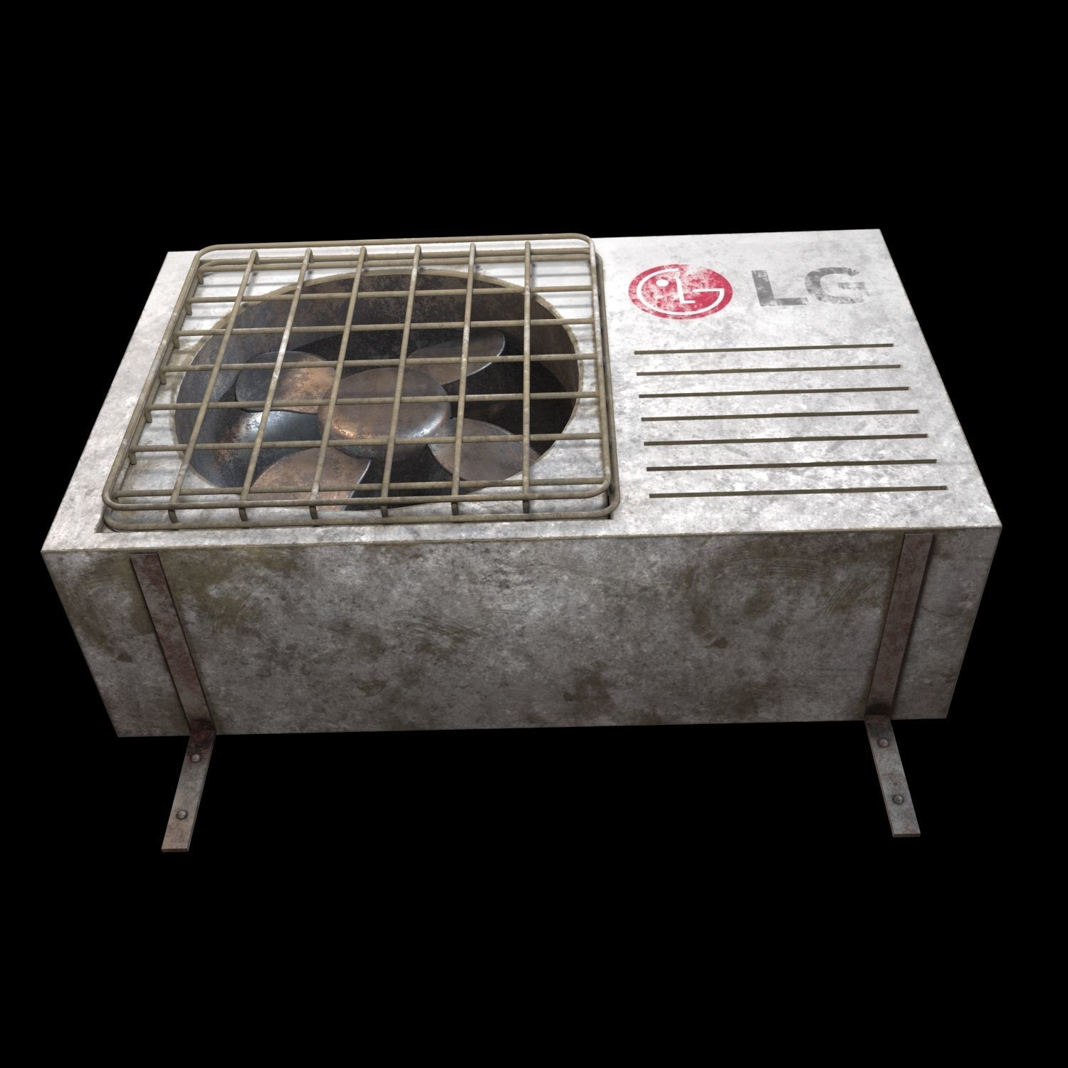 Split Conditioner System LG 3D model_4