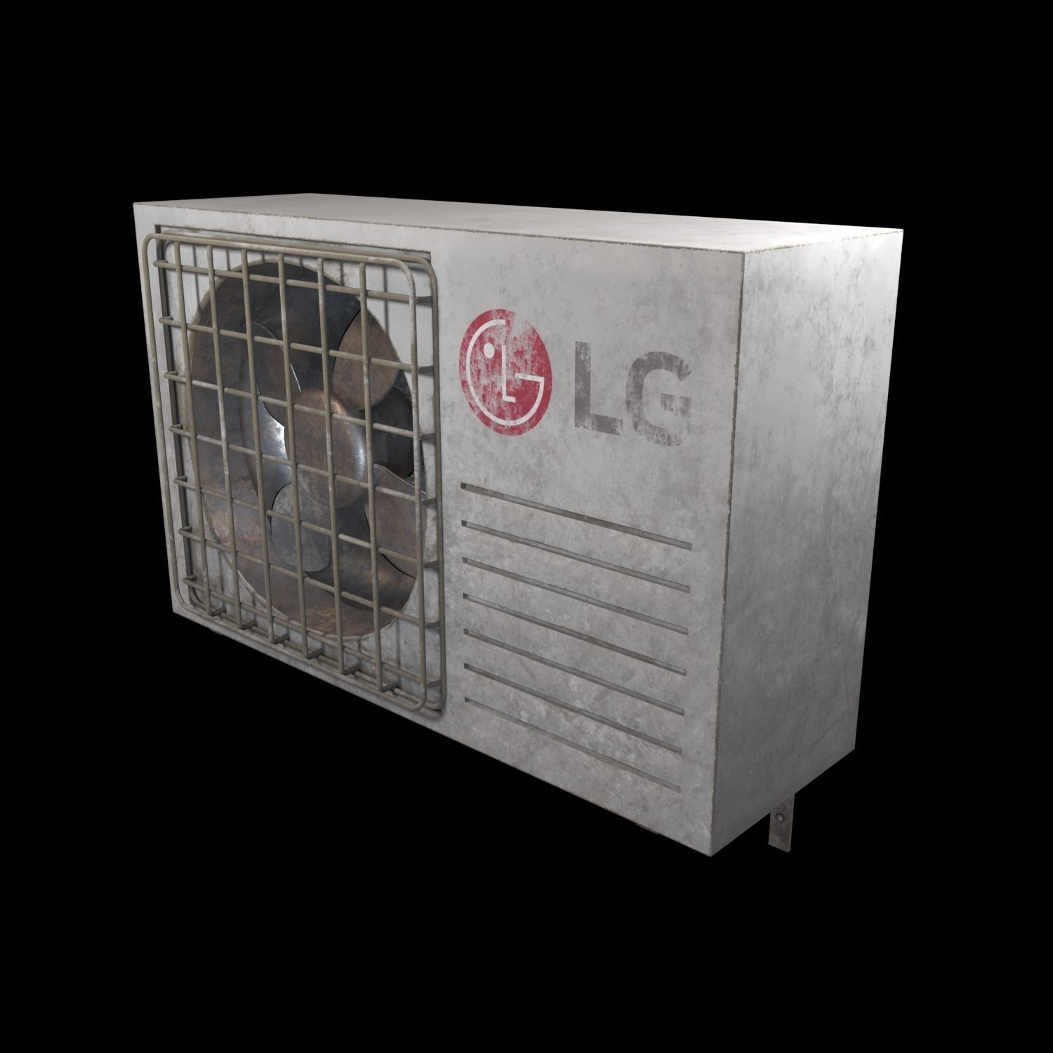 Split Conditioner System LG 3D model_1