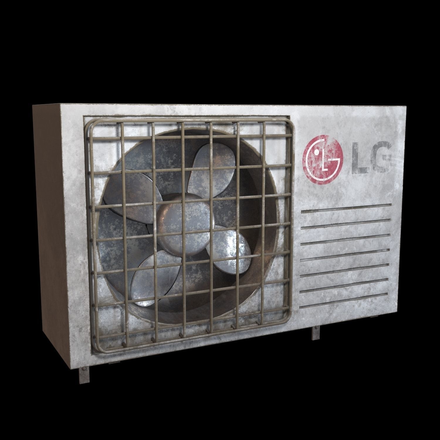 Split Conditioner System LG 3D model_3