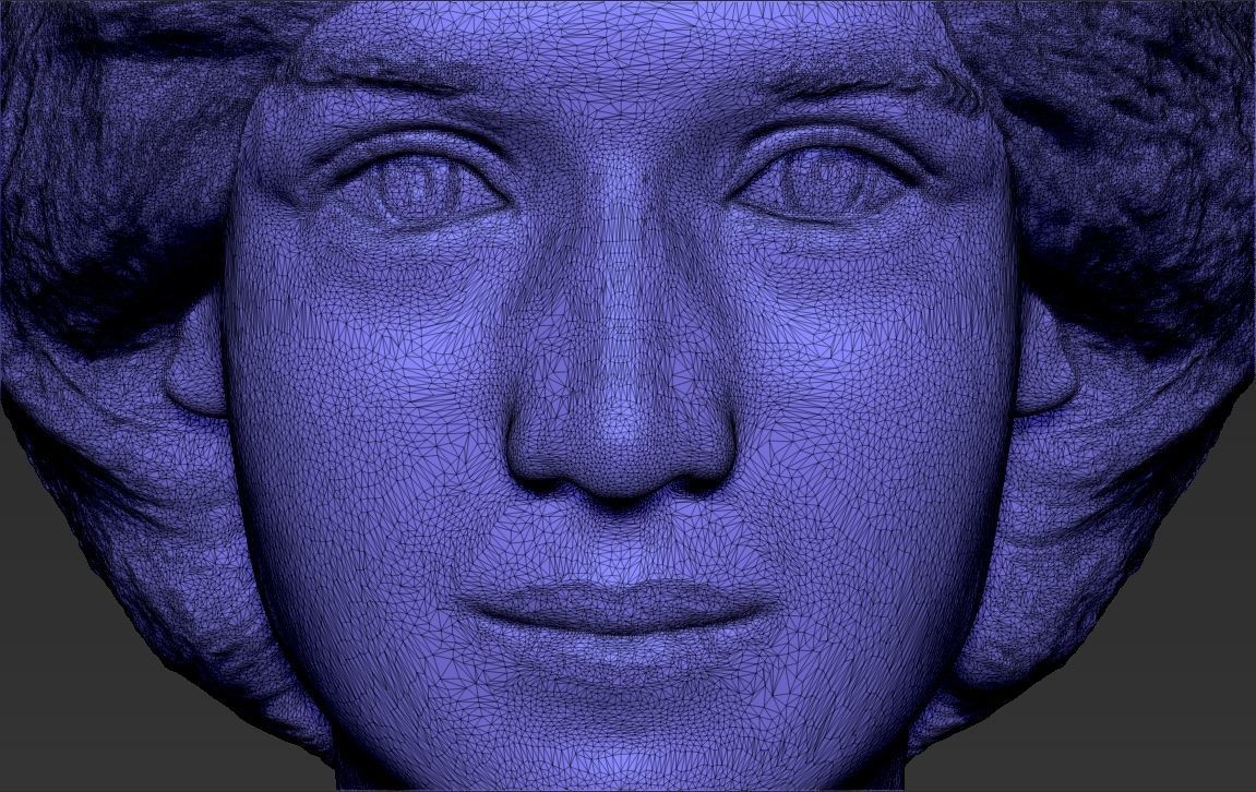 Princess Diana bust 3D printing ready stl obj formats Free 3D print model_28
