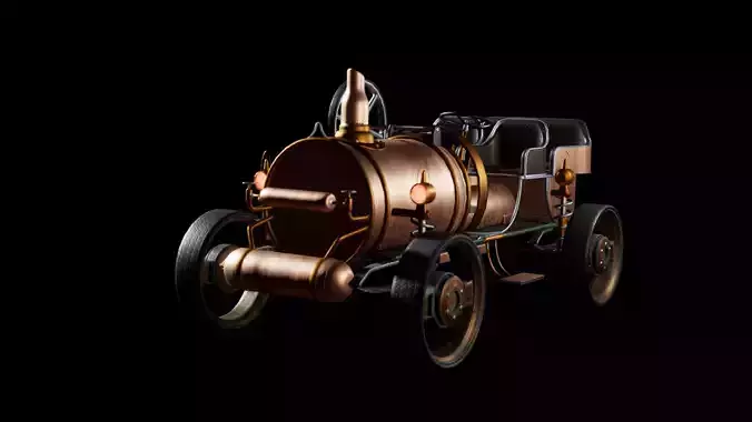 SteamPunk Old Vehicle Car