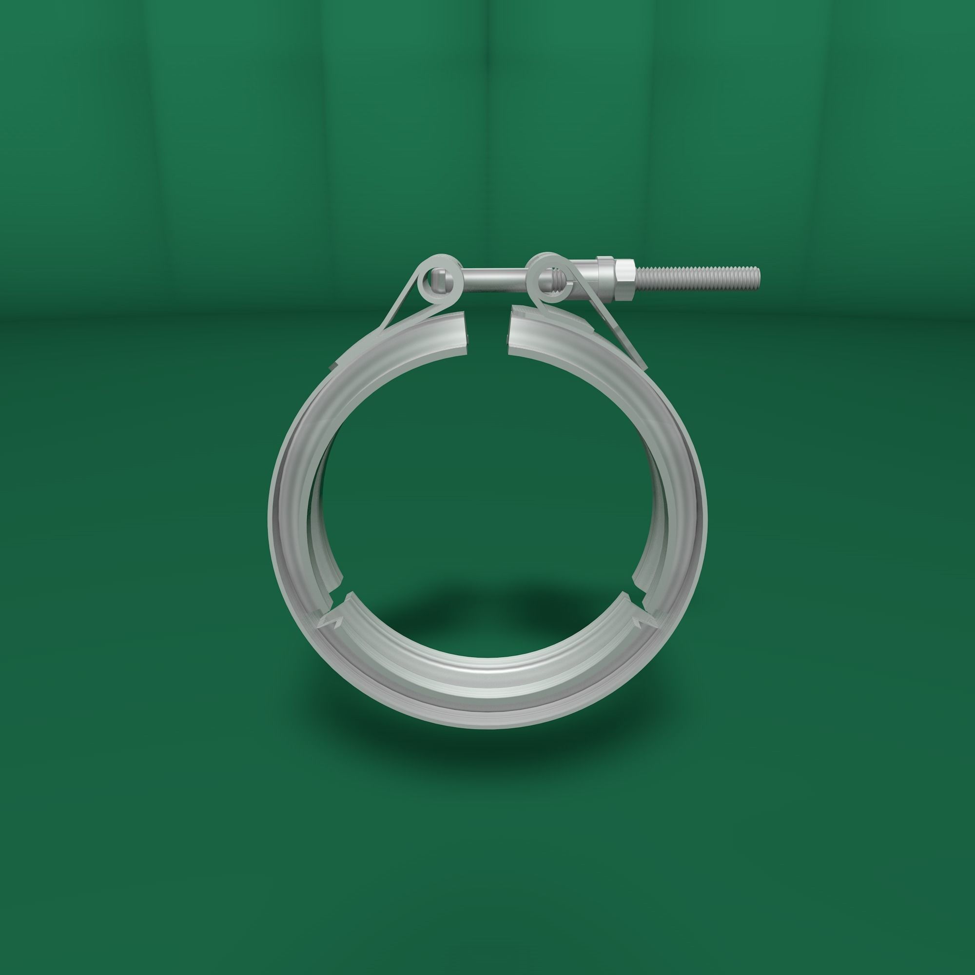 Tube clamp to join two tubes 3D model_31