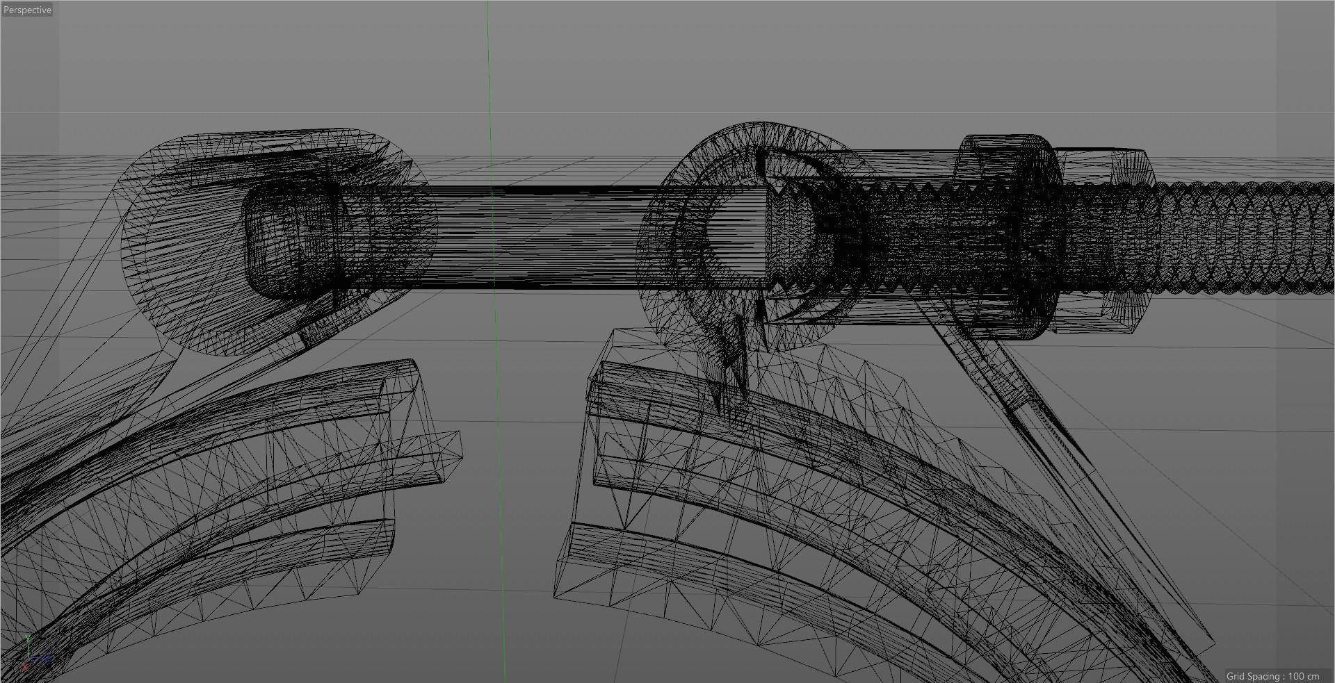 Tube clamp to join two tubes 3D model_5