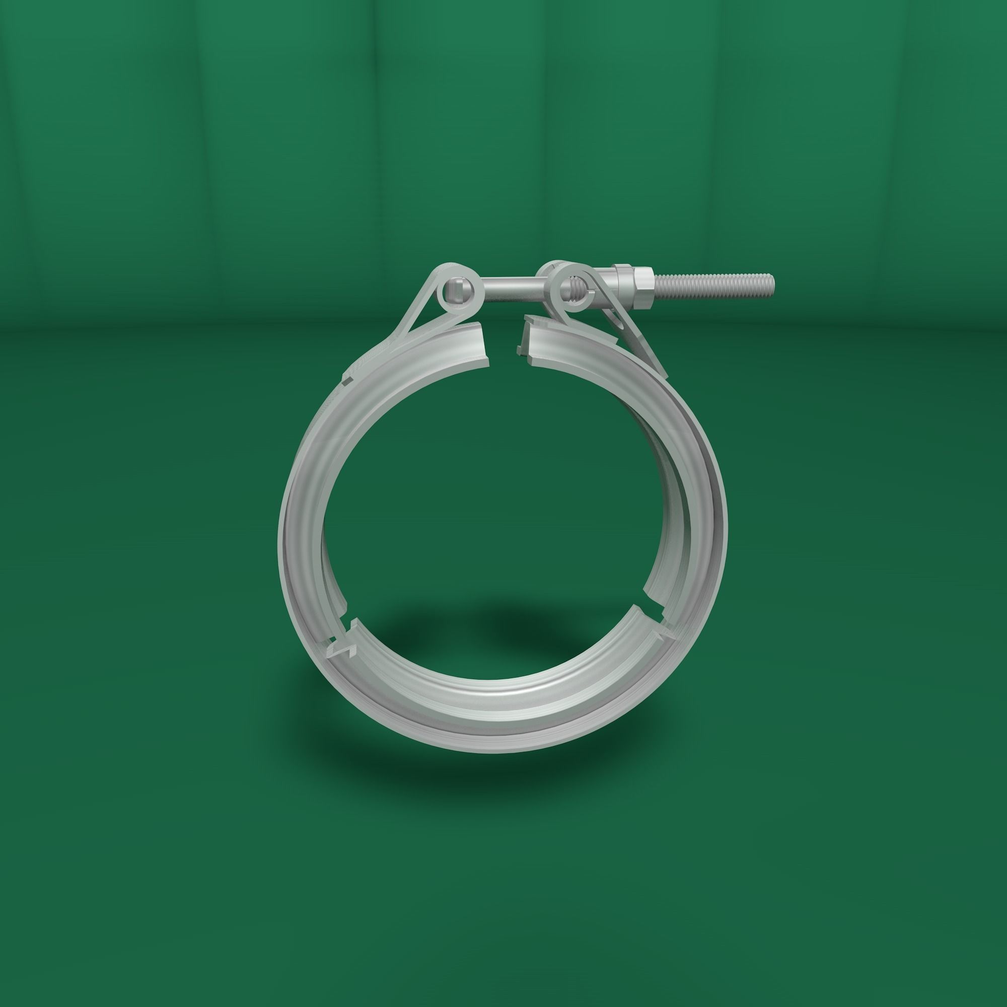 Tube clamp to join two tubes 3D model_30