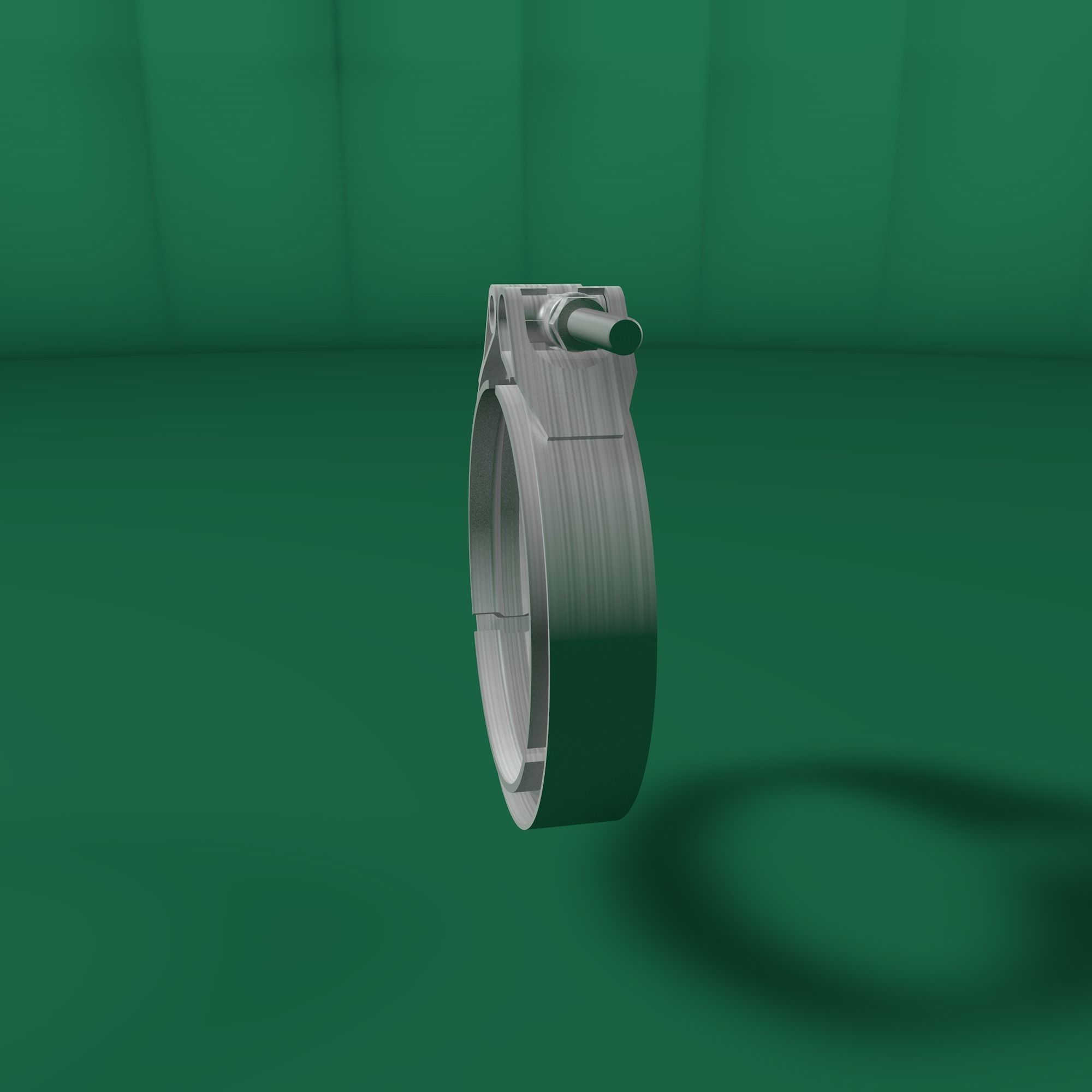Tube clamp to join two tubes 3D model_26