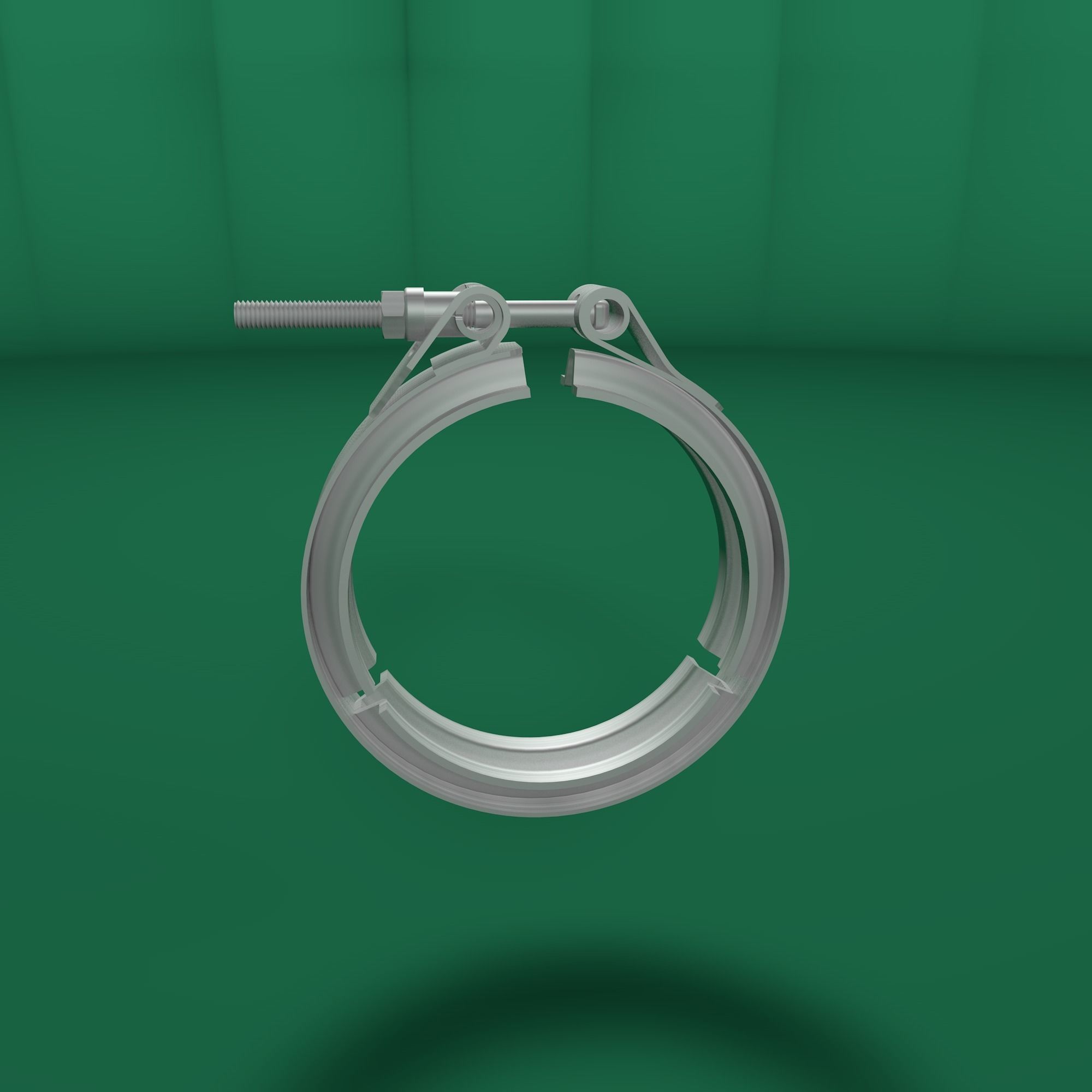Tube clamp to join two tubes 3D model_37