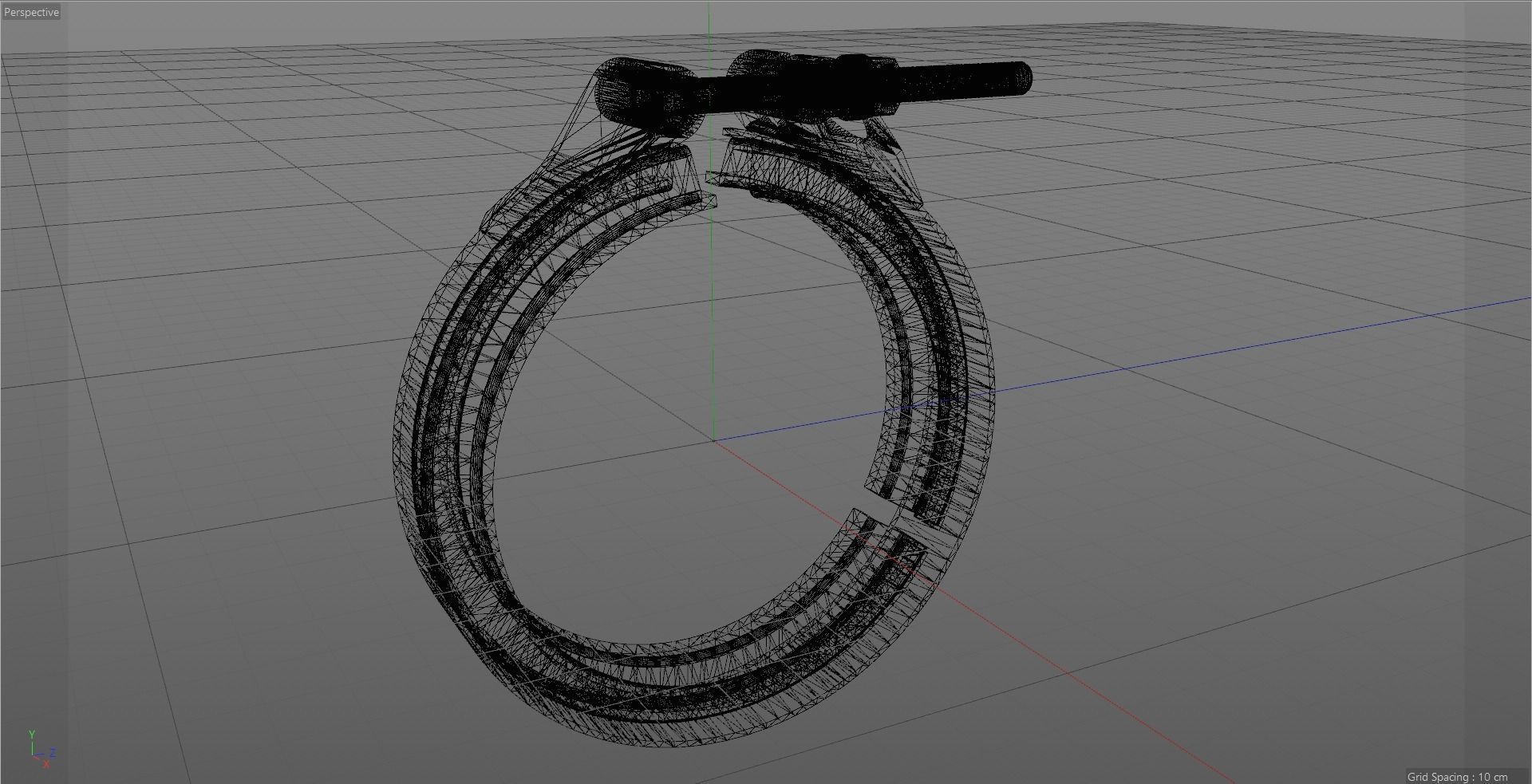 Tube clamp to join two tubes 3D model_2