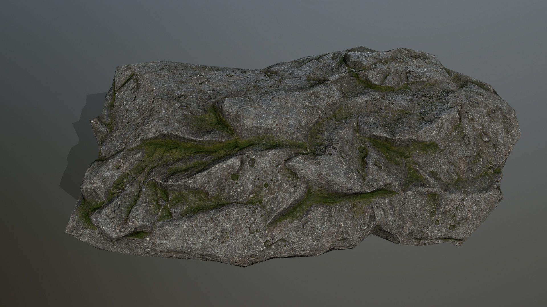 cliff rocks set Low-poly 3D model_29