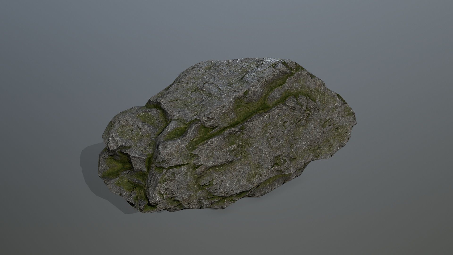 cliff rocks set Low-poly 3D model_9