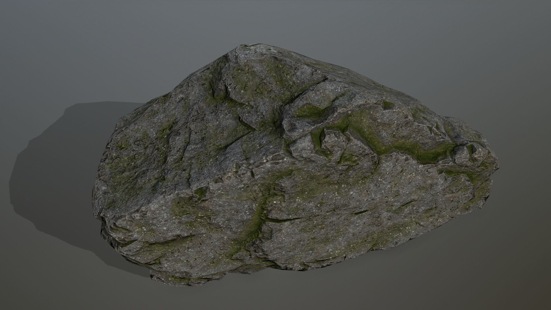 cliff rocks set Low-poly 3D model_28