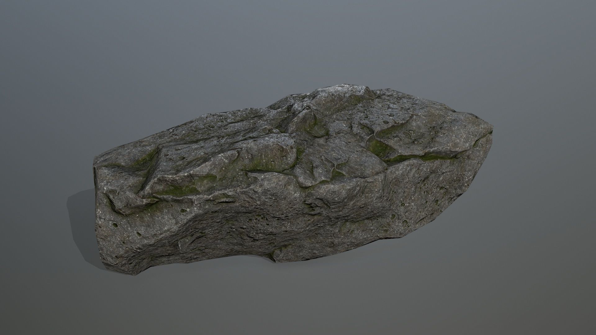 cliff rocks set Low-poly 3D model_15