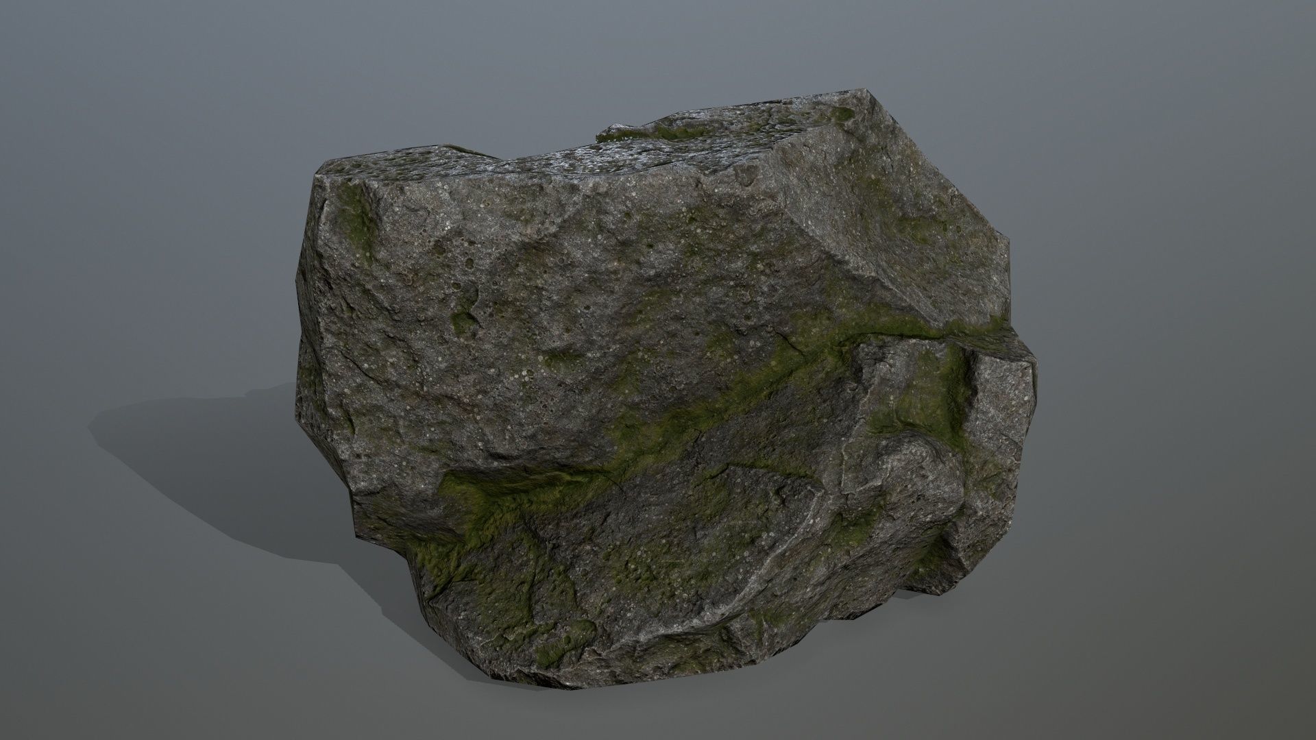 cliff rocks set Low-poly 3D model_13