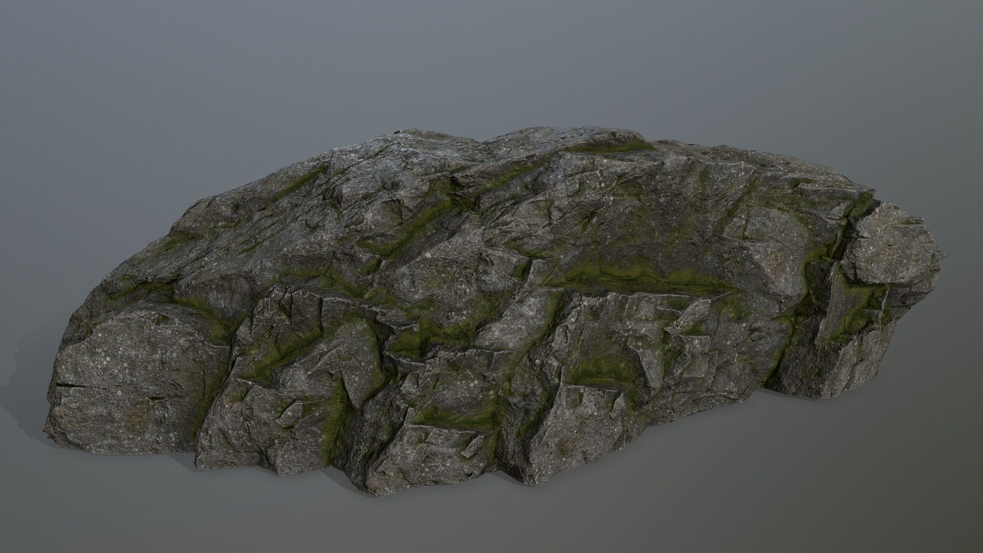 cliff rocks set Low-poly 3D model_19