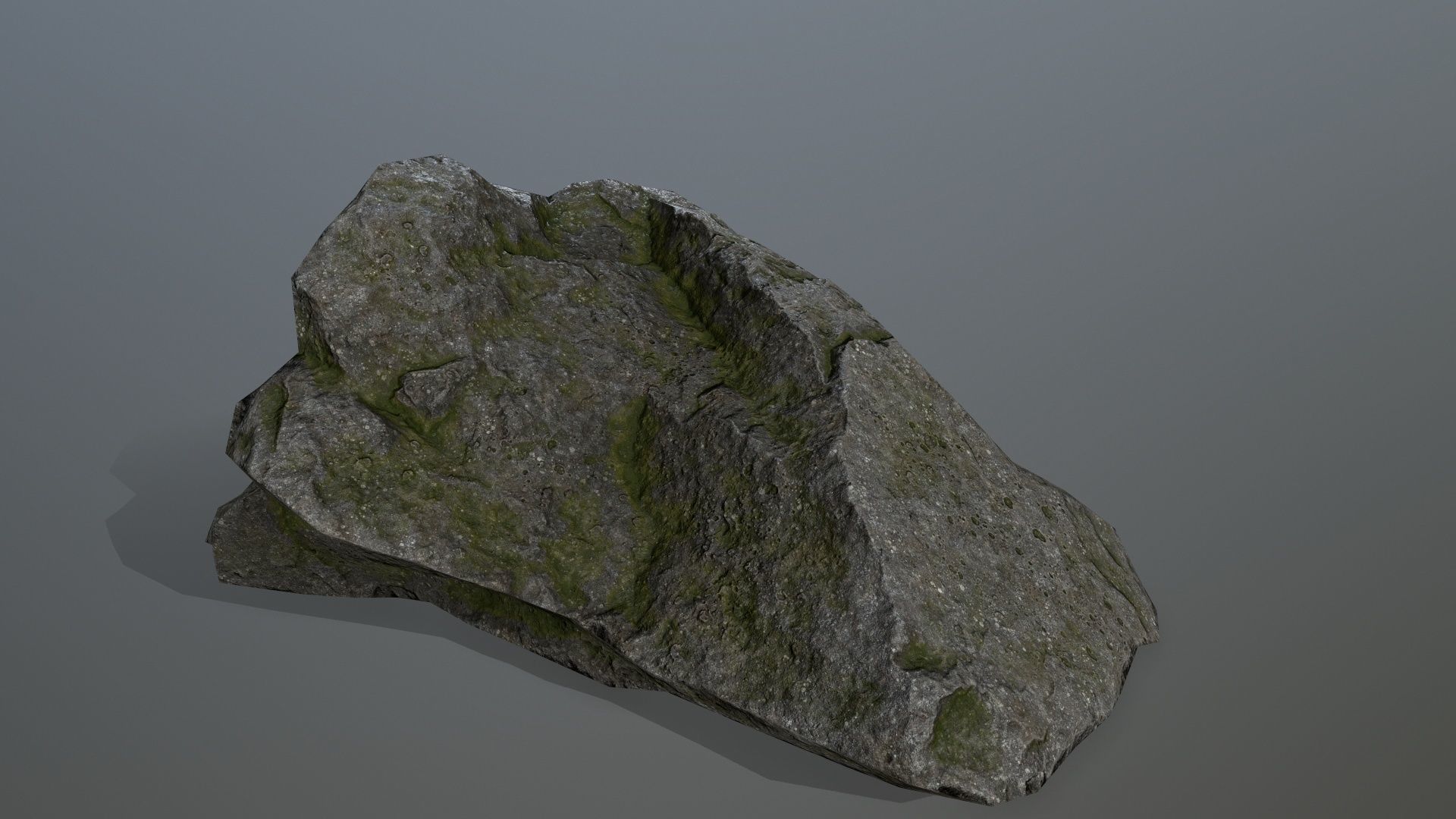 cliff rocks set Low-poly 3D model_8
