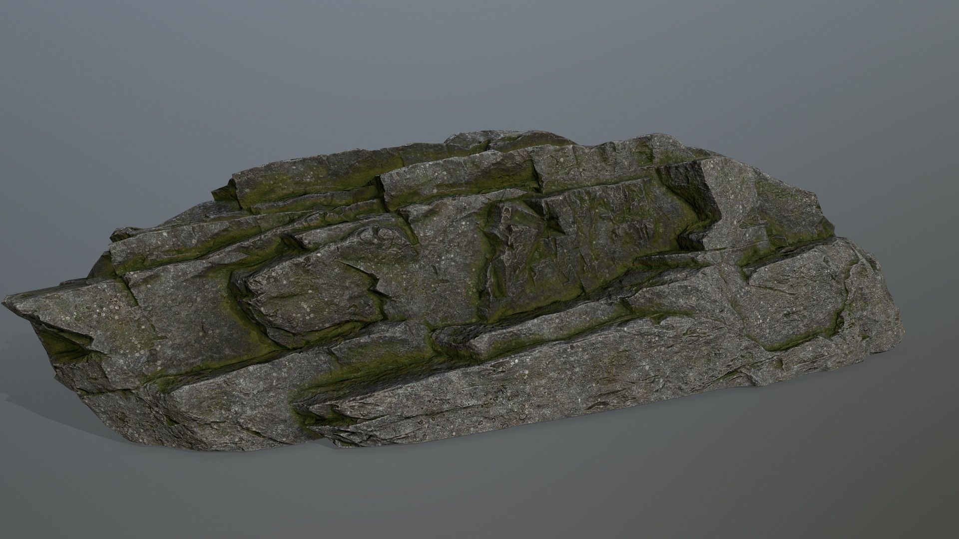 cliff rocks set Low-poly 3D model_26
