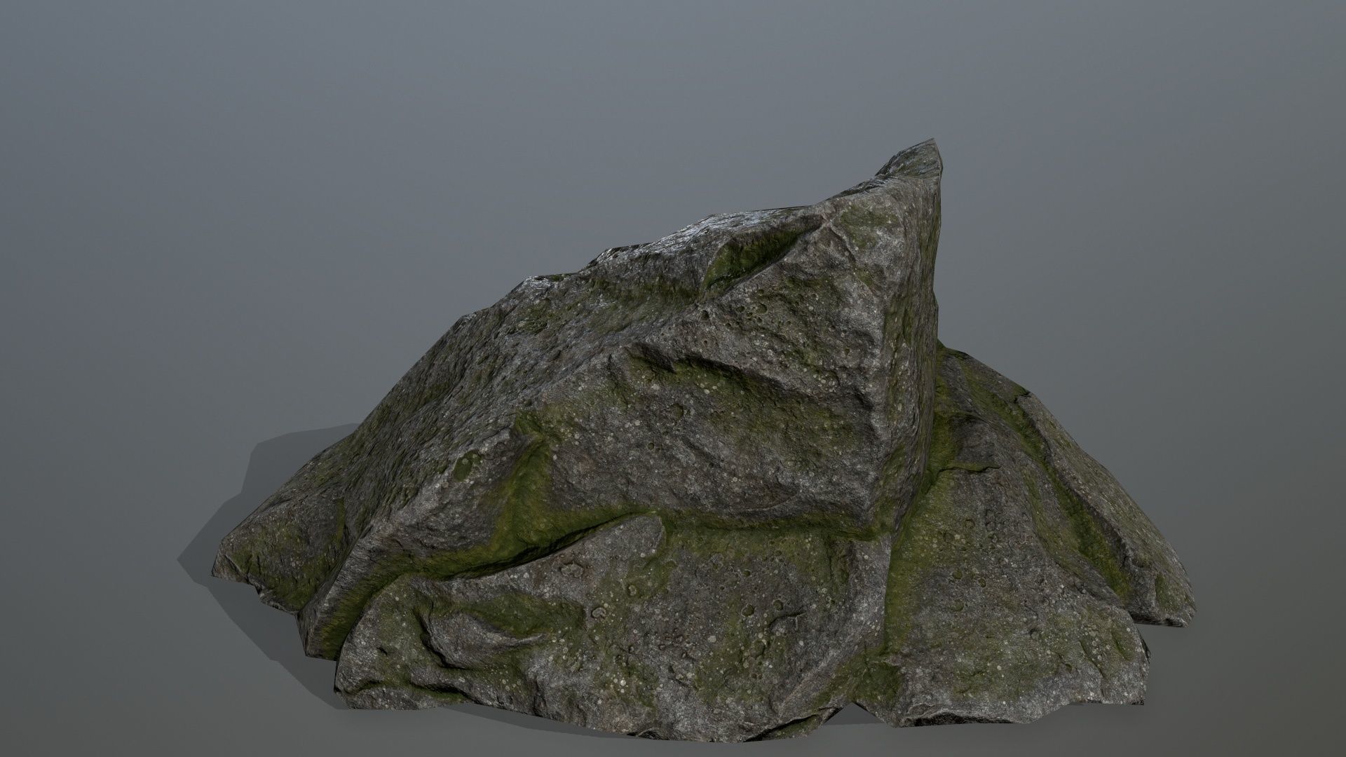 cliff rocks set Low-poly 3D model_12
