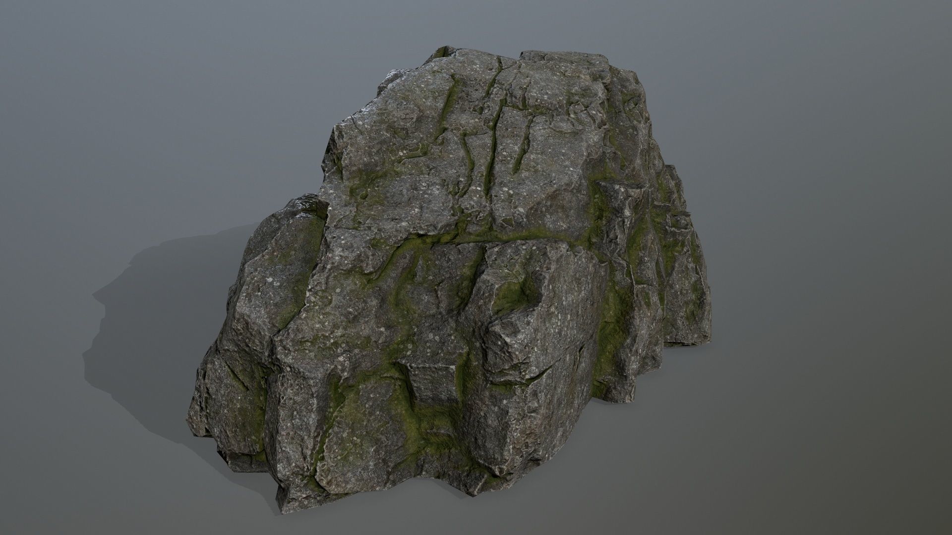 cliff rocks set Low-poly 3D model_22