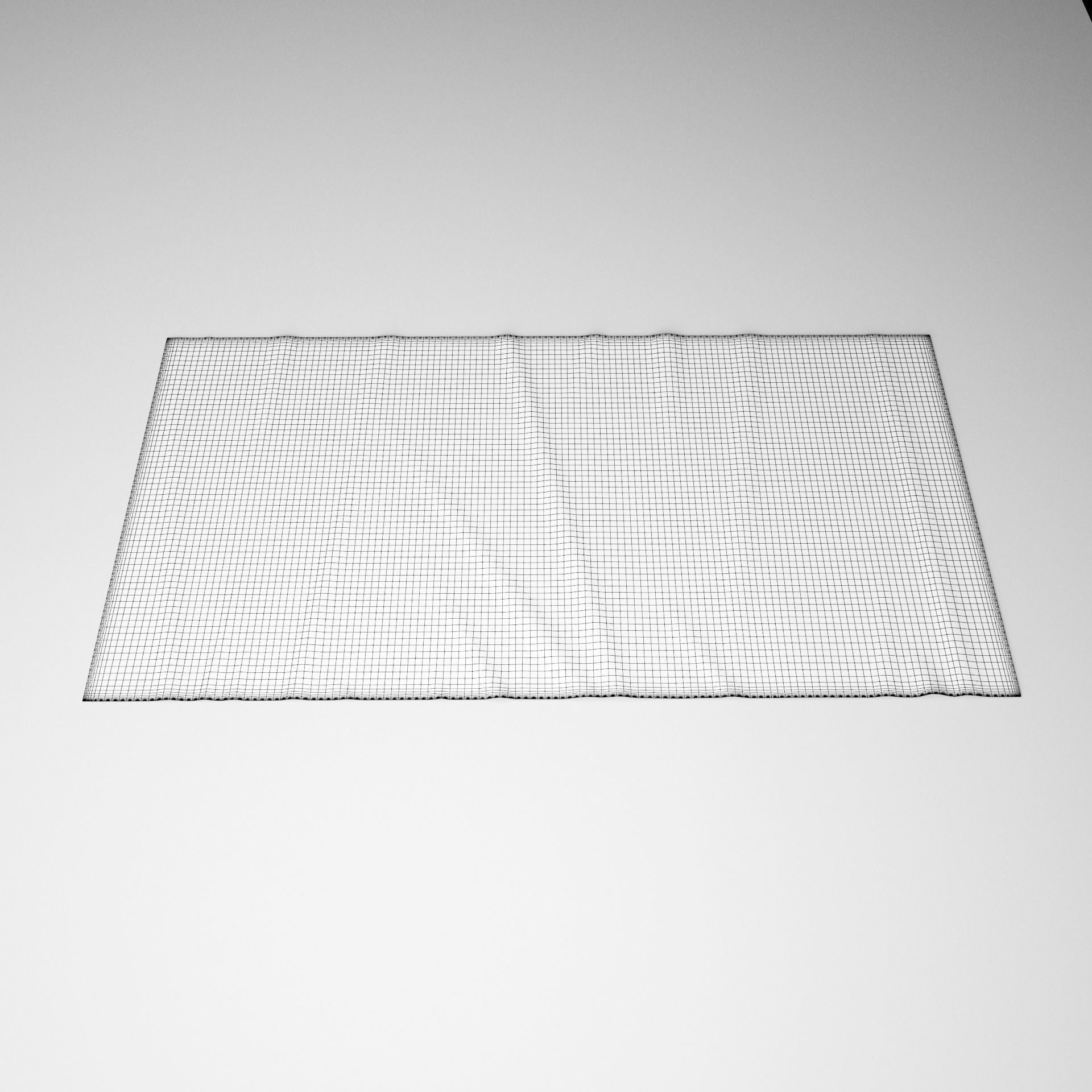 French Carpet - Rug Low-poly 3D model_3