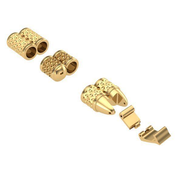 MEN LEATHER BRACELET 3D print model_5