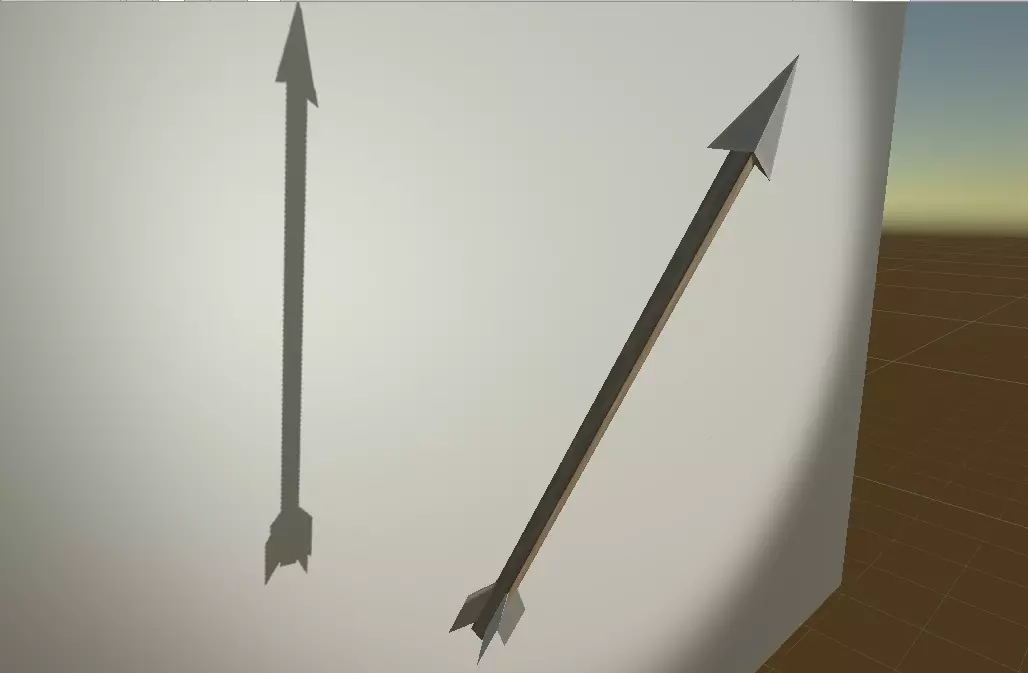Simple arrow model Free low-poly 3D model