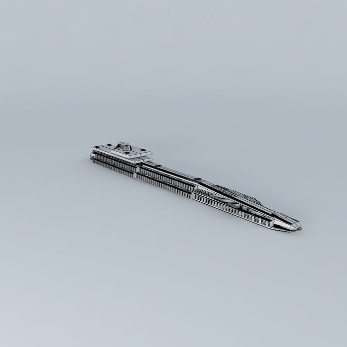 XS Hive Battle Carrier class Free 3D model_3