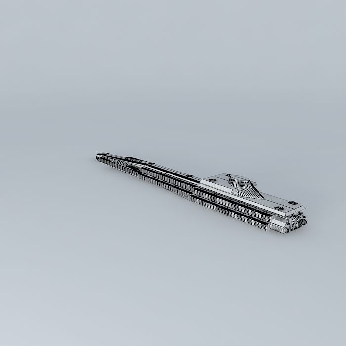 XS Hive Battle Carrier class Free 3D model_4