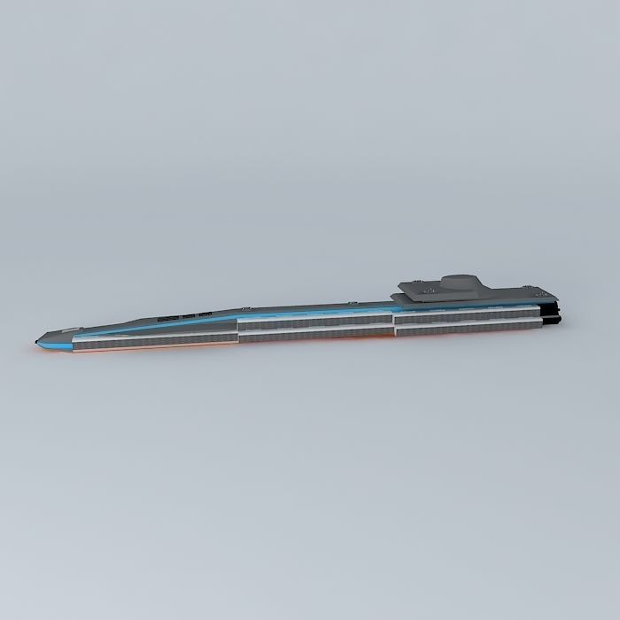 XS Hive Battle Carrier class Free 3D model_2