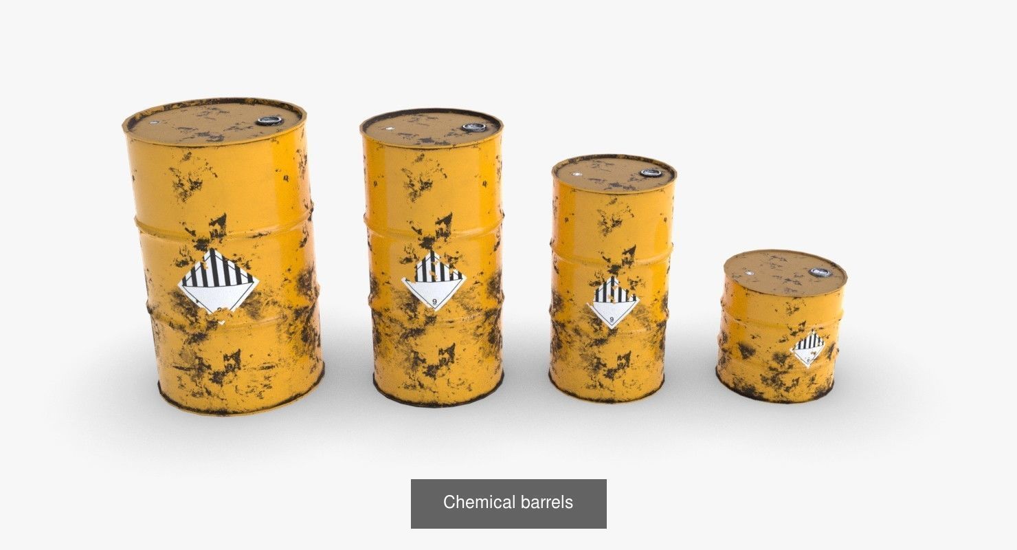 Barrels for Games 3D Model Collection_6