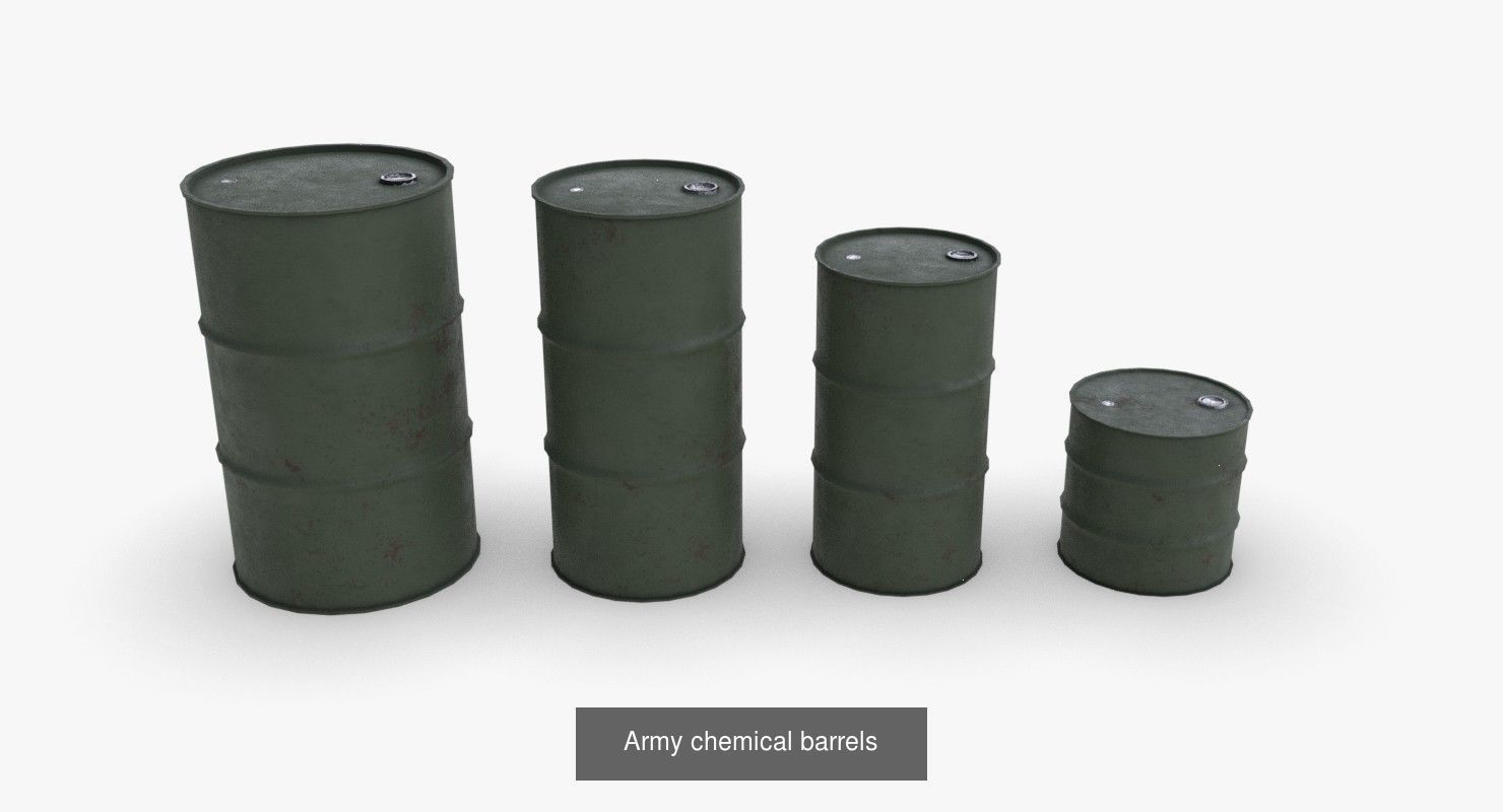 Barrels for Games 3D Model Collection_11