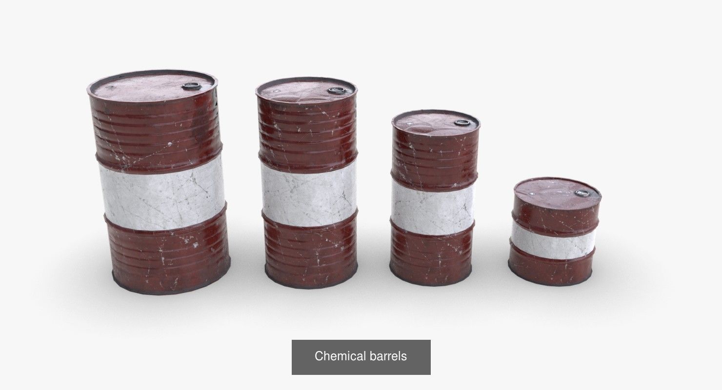 Barrels for Games 3D Model Collection_14