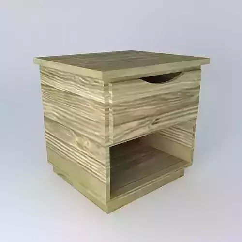 Nightstand wooden bedside table with drawer
