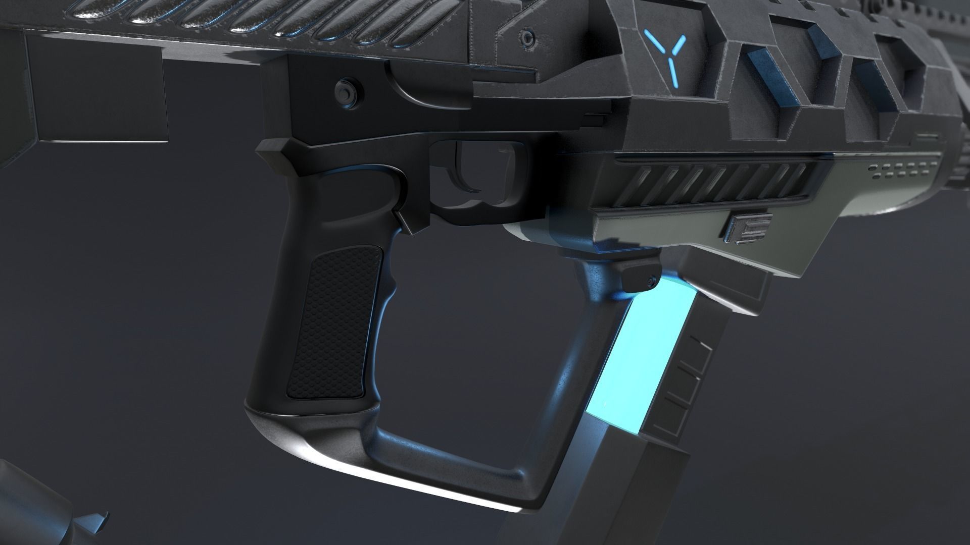 Gauss Rifle 3D model_5