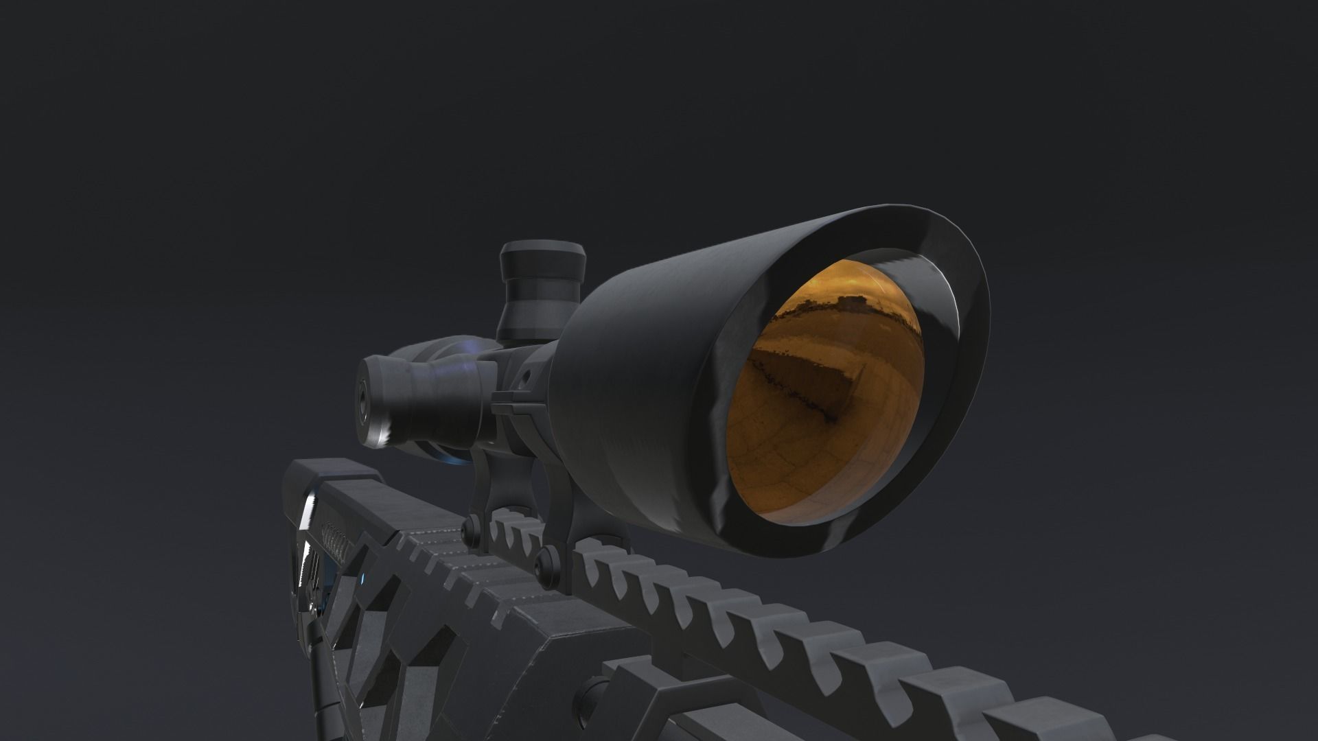 Gauss Rifle 3D model_8