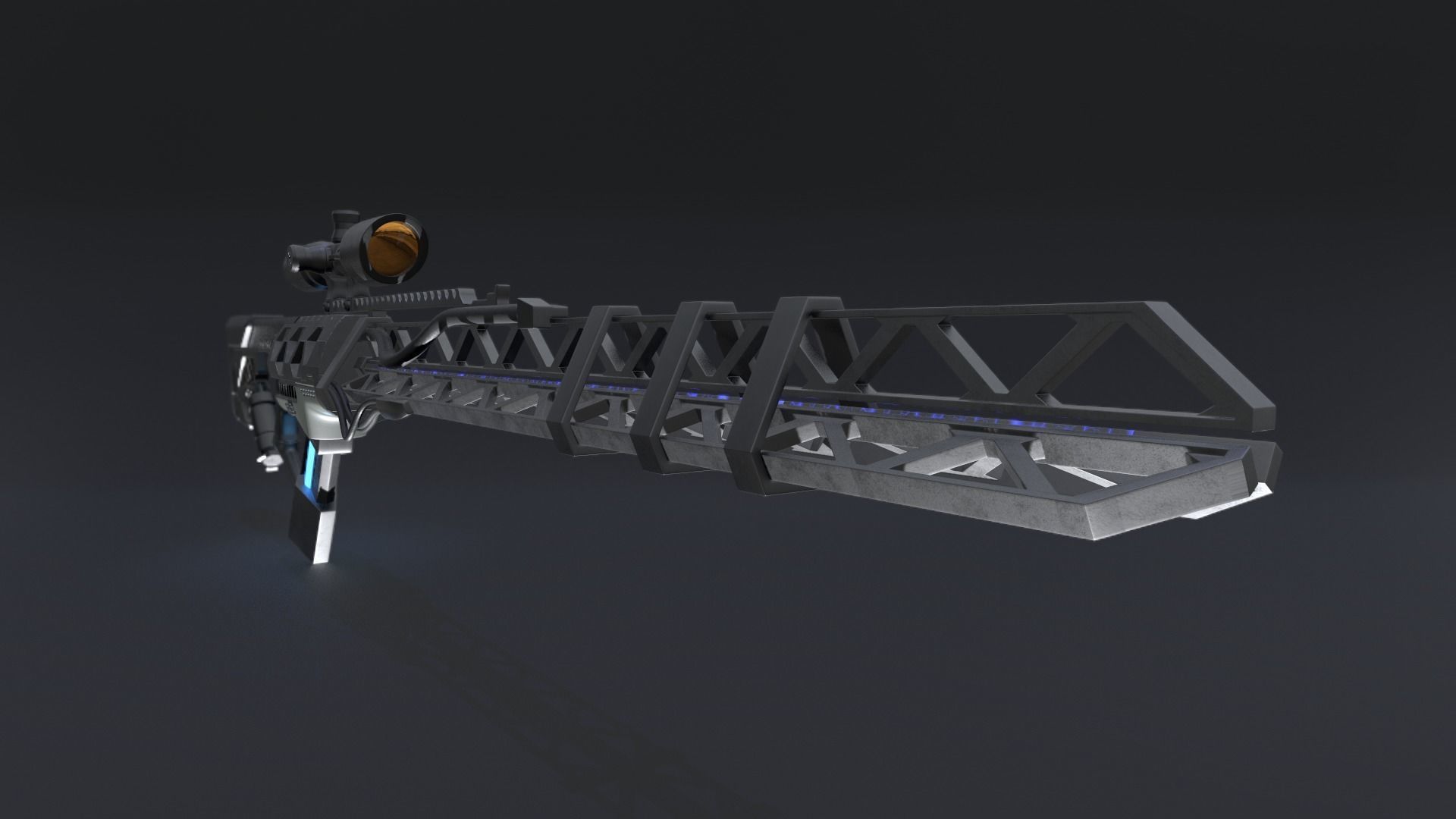 Gauss Rifle 3D model_3